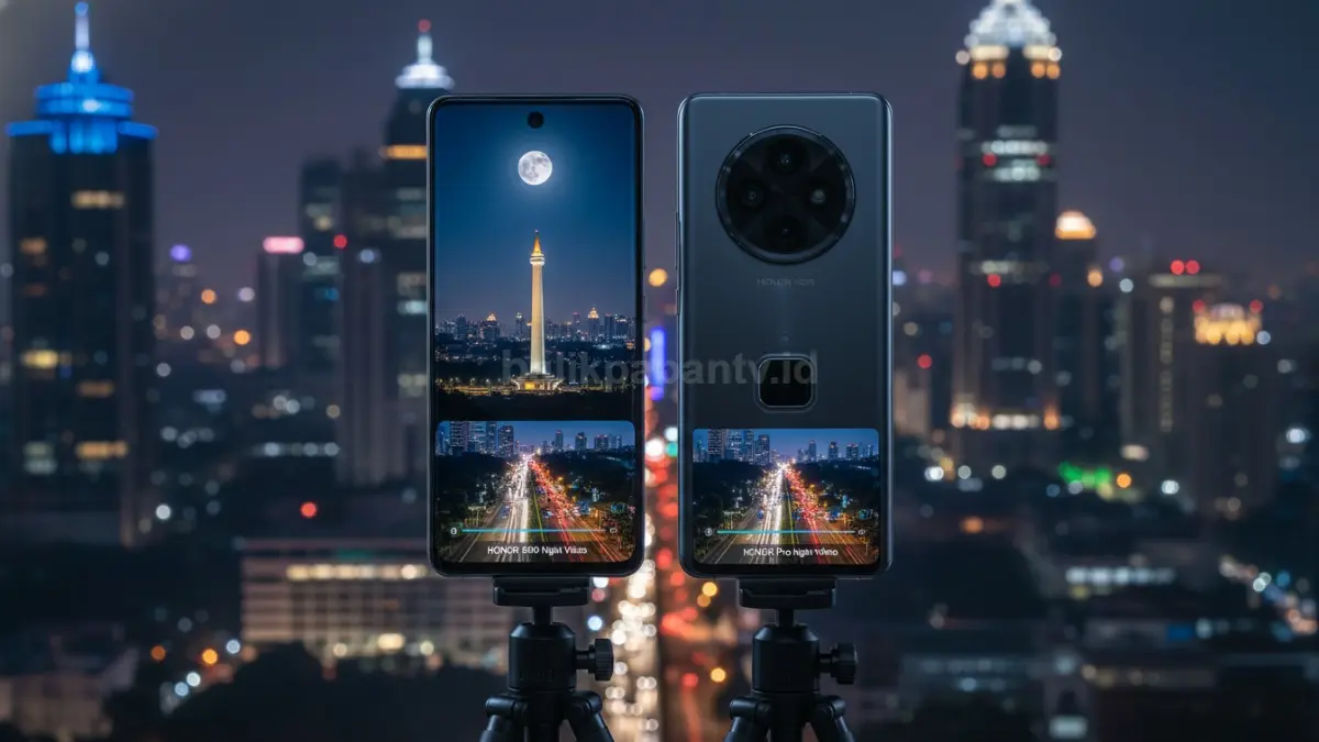 Perbandingan HONOR 600 dan HONOR 600 Pro saat tes kamera zoom dan video malam terbaru (BTV/Ai)
