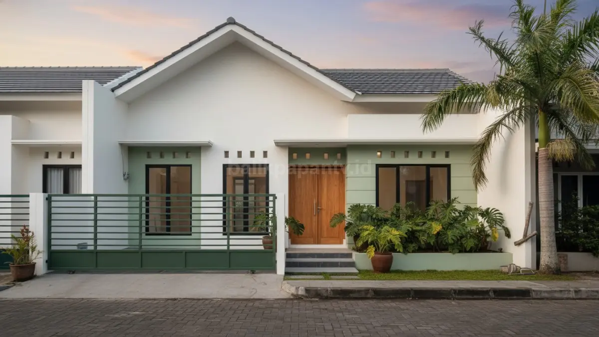 Putih Gading dan Sage Green untuk Rumah Tropis. (BTV/Ai)