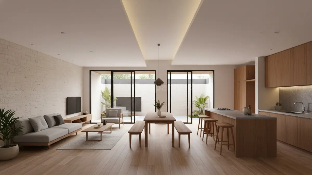  Rumah minimalis Jepang satu lantai tanpa banyak sekat

