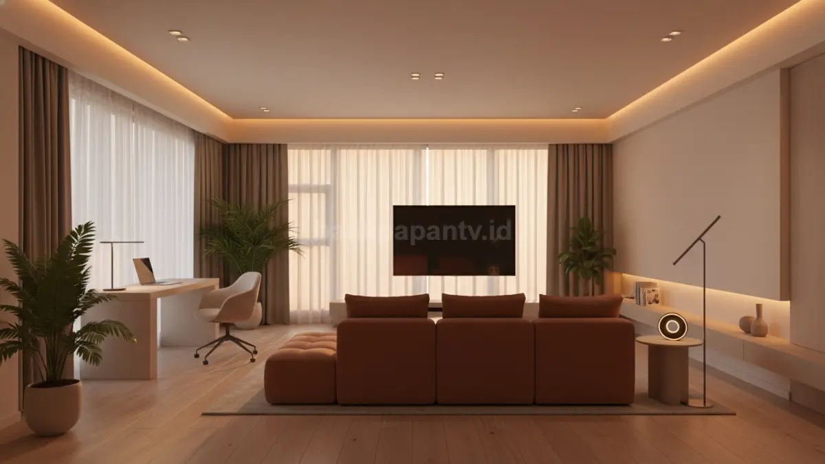 Smart lighting modern menyesuaikan intensitas cahaya mengikuti ritme aktivitas, meningkatkan fokus, kenyamanan, dan kualitas tidur.