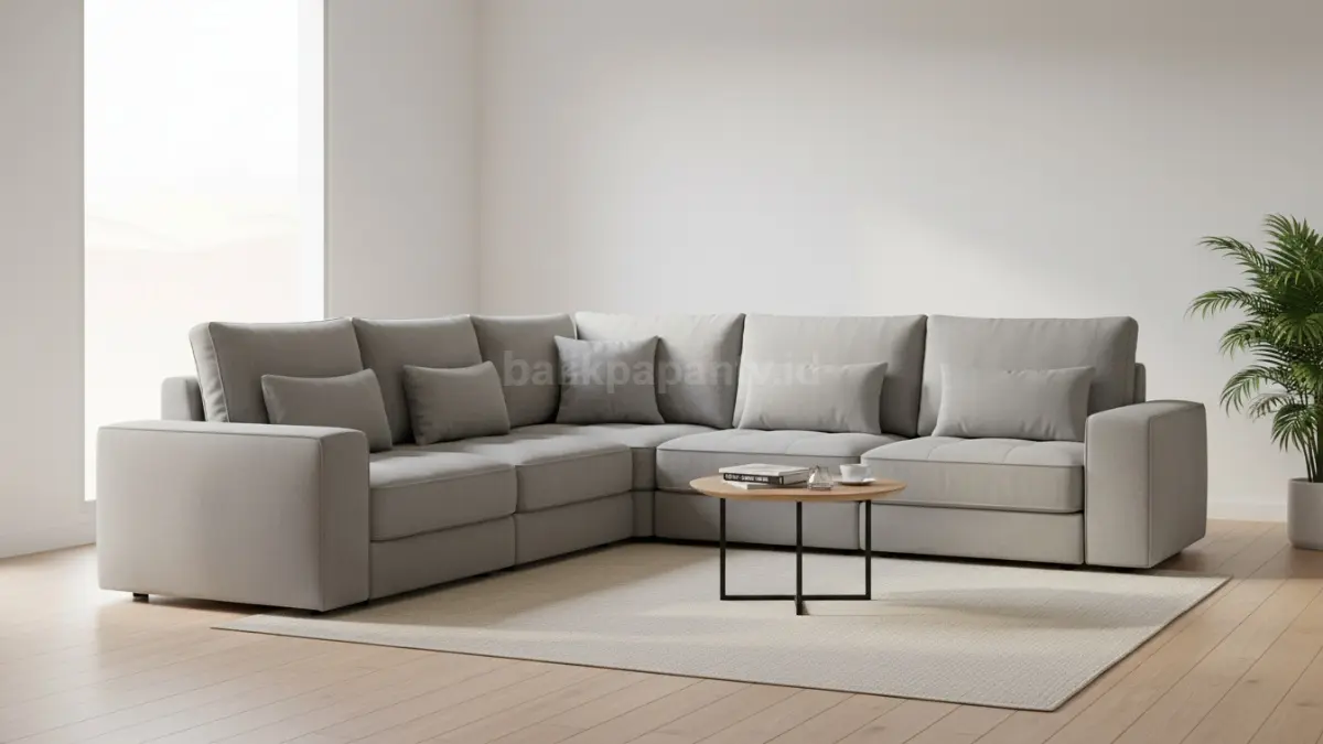  Sofa modular minimalis fleksibel untuk ruang multifungsi (BTV/Ai)