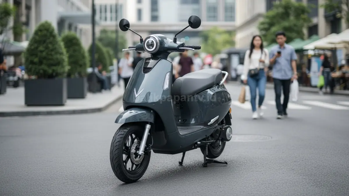 VinFast Evo dengan desain retro klasik dan bodi compact untuk penggunaan harian perkotaan (BTV/Ai)