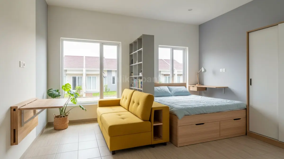 Warna Cerah dan Furnitur Ringkas. (BTV/Ai)