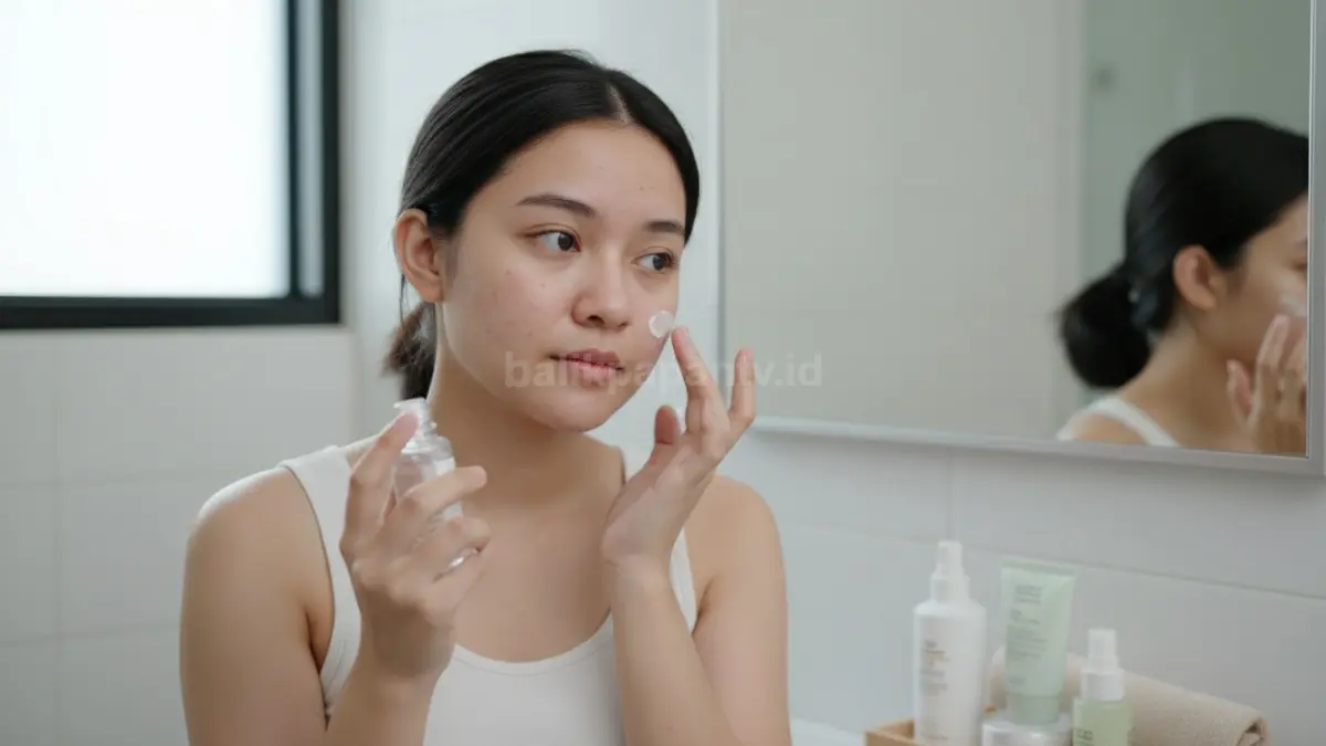 wajah bruntusan dengan skincare sederhana untuk membantu menjaga kulit tetap bersih dan halus