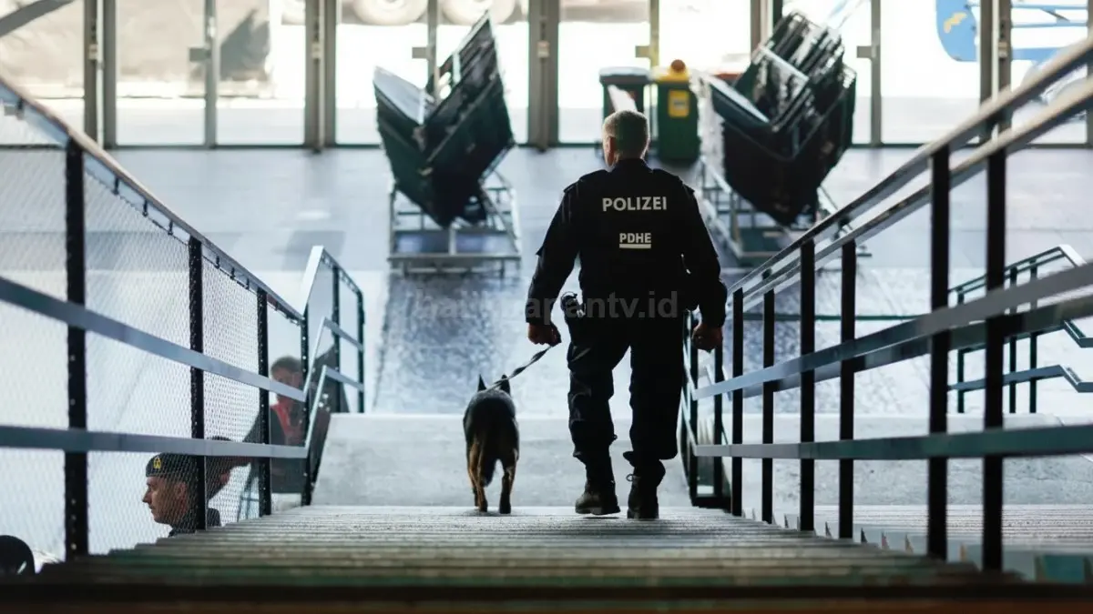 Aparat Austria dan unit K9 berjaga ketat di sekitar venue Eurovision 2026 di Wina