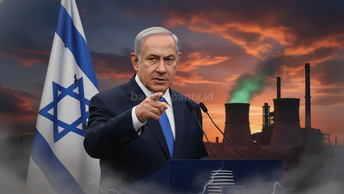 Ilustrasi pernytaan Benjamin Netanyahu yang membuat panas konflik Iran Vs As
