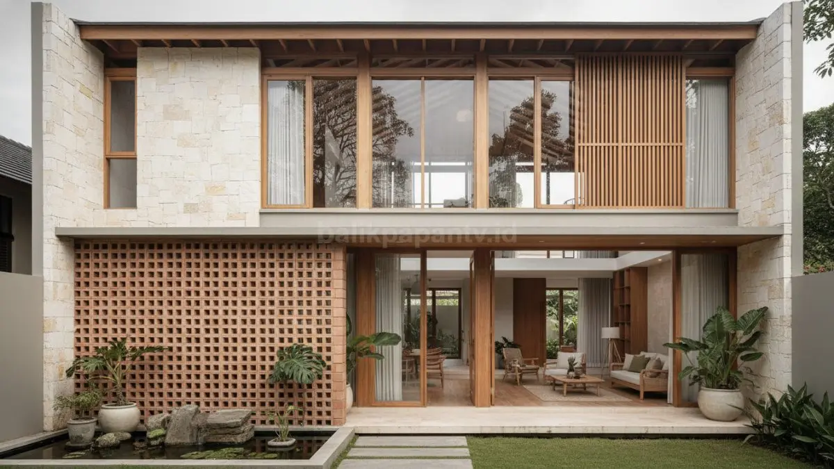 Material natural yang membantu rumah terasa sejuk. (BTV/Ai)