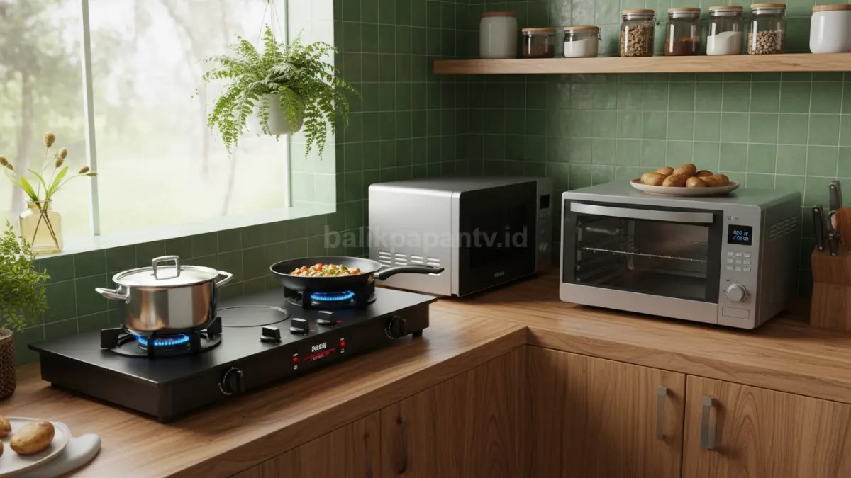 Peralatan multifungsi hemat ruang, lengkapkan dapur mungil, dan percepat kegiatan masak.
