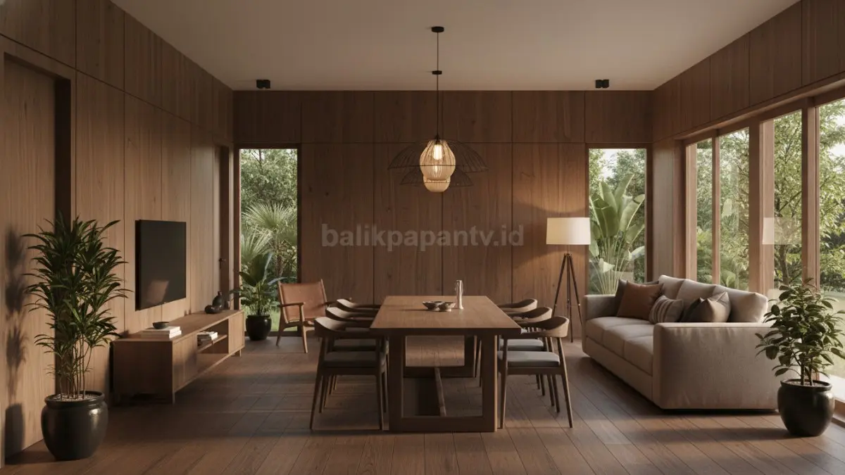  Walnut Tua Dipakai untuk Membentuk Nuansa Hangat (BTV/Ai)