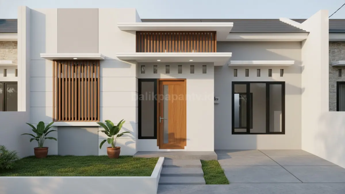 Rumah 6x10 modern dengan konsep minimalis dan pencahayaan alami cocok untuk kawasan perkotaan
