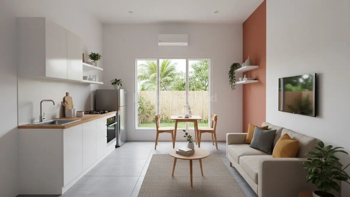 Rumah kecil dengan konsep open space
