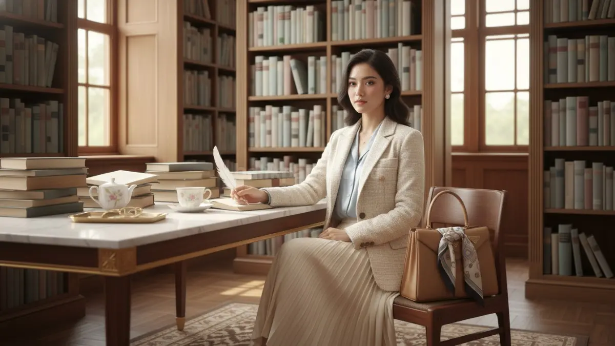 Dark academia 2026 hadir lebih ringan, memadukan nuansa elegan lembut dengan sentuhan klasik modern berkelas.
