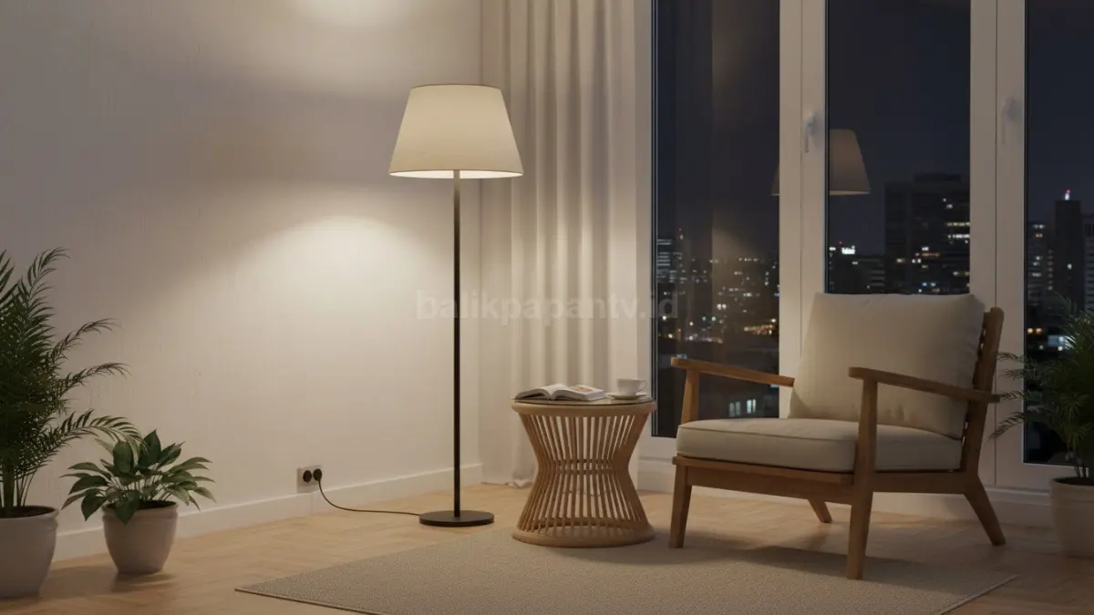 Floor lamp cozy untuk sudut santai rumah (BTV/Ai)