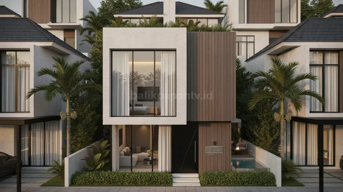 Gambar utama: Konsep rumah micro-luxury modern dengan interior premium dan pencahayaan hangat. (BTV/Ai)
