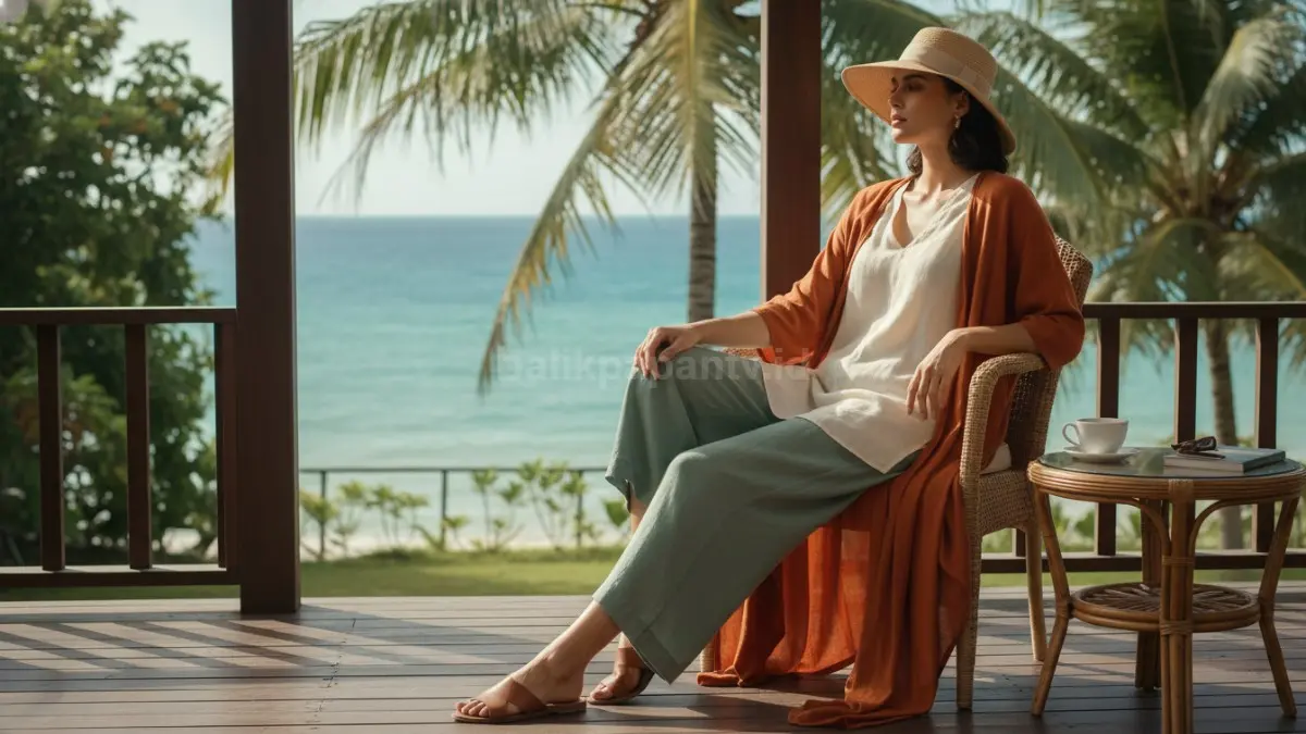 Gaya “lady of leisure” tampil santai elegan lewat siluet longgar dan warna hangat modern memikat perhatian.
