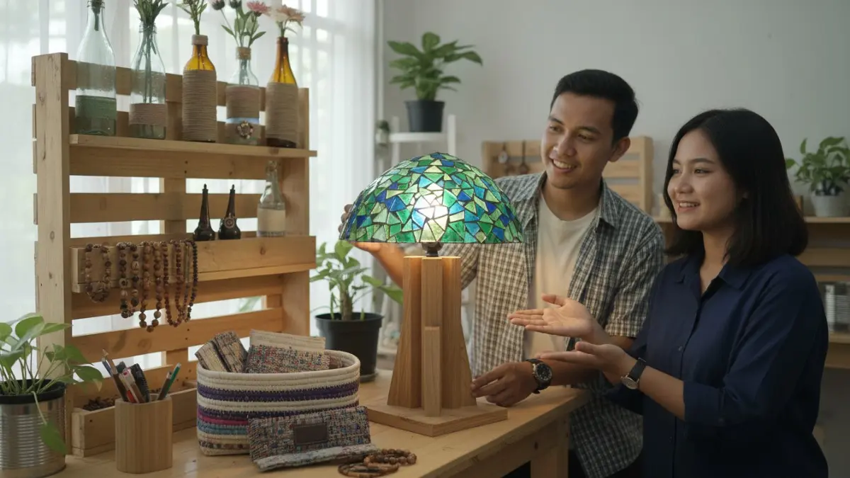 Kerajinan daur ulang makin digemari, mengubah limbah jadi produk kreatif berkelanjutan yang relevan gaya hidup modern.
