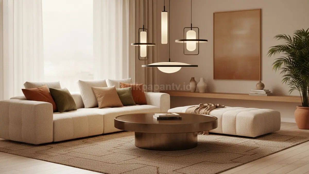 Lampu gantung minimalis bentuk simpel (BTV/Ai)
