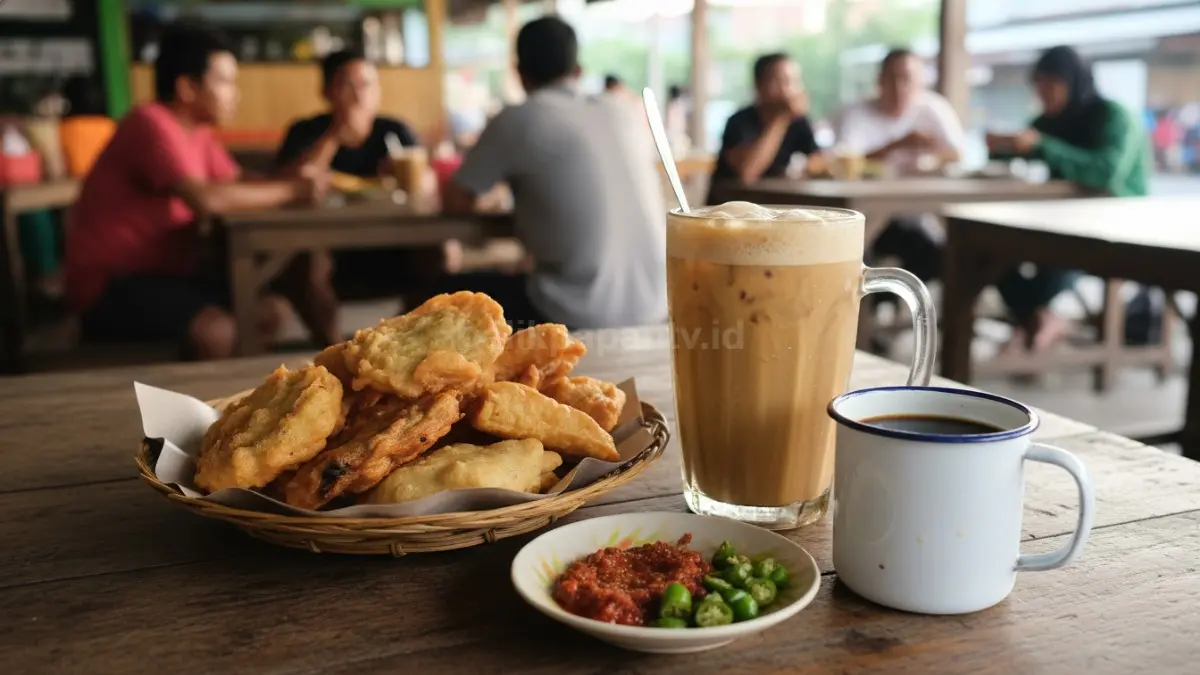 makanan pemicu asam lambung seperti gorengan dan kopi yang sering dikonsumsi harian, Ces. (BTV/AI) 
