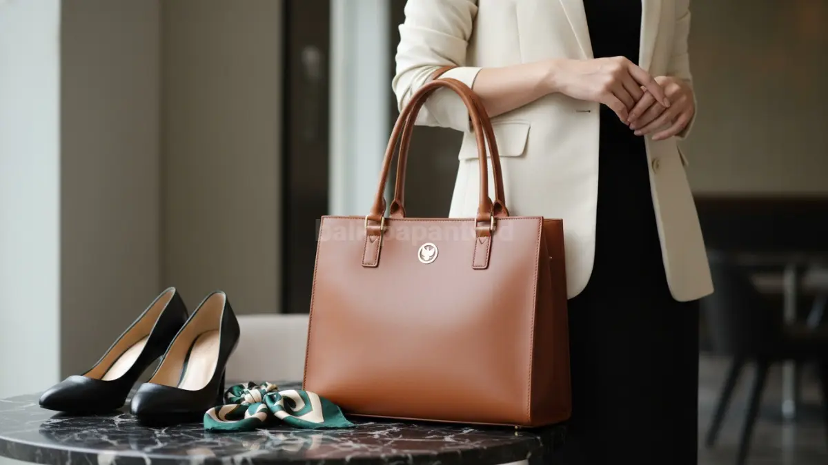 Model tote bag kulit memberi kesan elegan untuk kerja dan acara semi formal