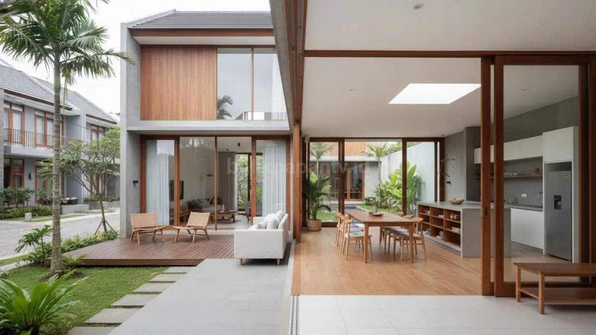 Open Space Linear untuk Rumah Memanjang. (BTV/Ai)