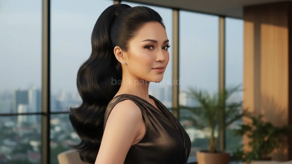 Ponytail kini tampil lebih mewah berkat struktur tegas, efek wajah terangkat, dan hasil akhir super rapi.
