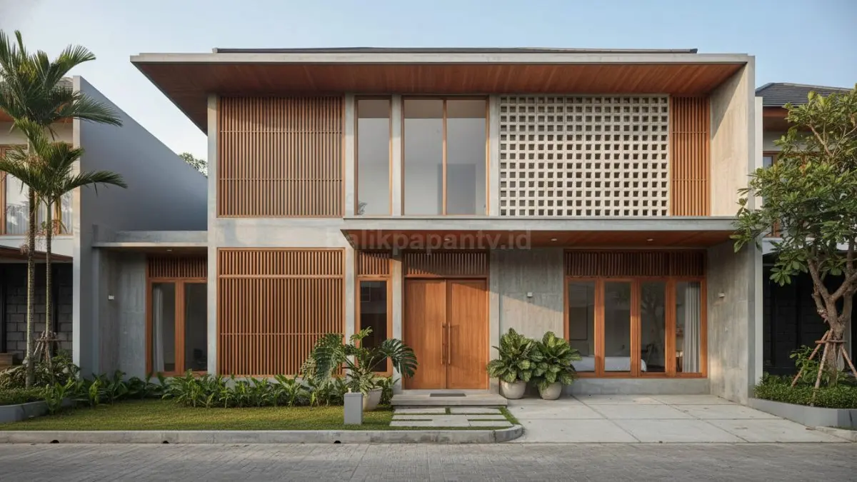 Rumah dengan Ventilasi Silang Tropis. (BTV/Ai)