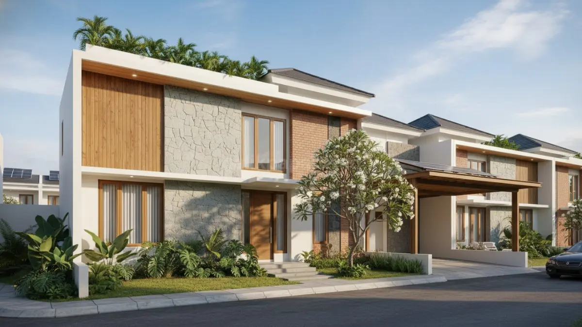  Rumah Material Alami dan Minim Panas . (BTV/Ai)