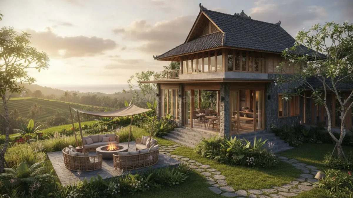 Rumah rustic modern Martha’s Vineyard menghadirkan suasana hangat, alami, fungsional, nyaman, sekaligus elegan untuk inspirasi hunian 2026.