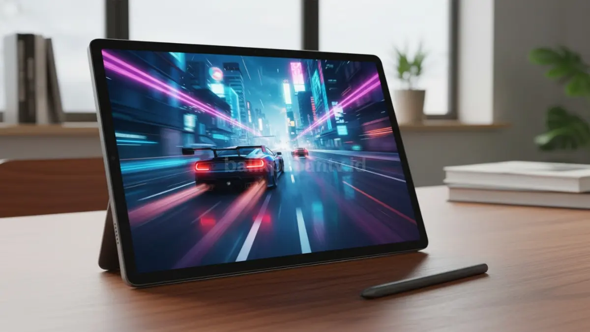 Tampilan layar Pure Sight Pro 13 inci Lenovo Idea Tab Pro Gen 2 dengan visual tajam 144Hz. (BTV/Ai)