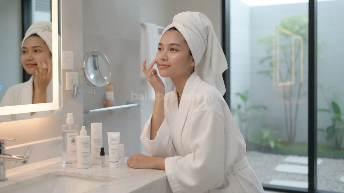 Teknik skin preparation sebelum makeup clean girl look supaya wajah terlihat segar dan natural

