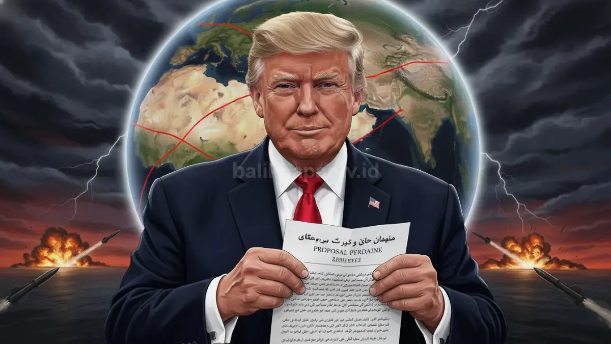 Trump Tolak Proposal Damai Iran soal Uranium dan Gencatan Senjata, Dunia Internasional Kembali Tegang