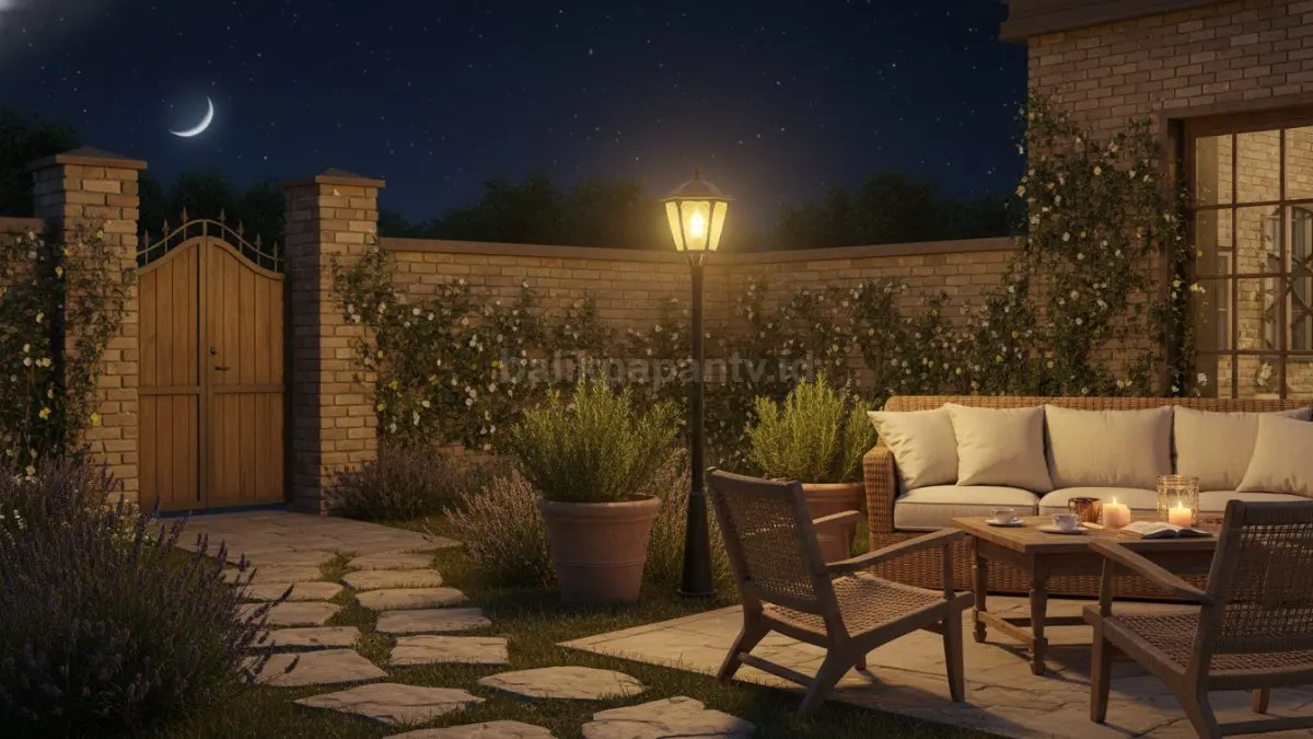 Lampu taman warm tone model vintage (BTV/Ai)