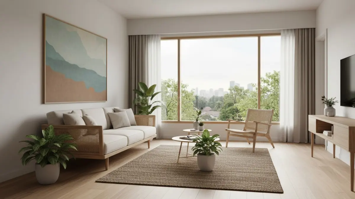 Furnitur seperlunya membuat rumah terasa lega, nyaman bergerak, dan lebih tenang untuk aktivitas harian. (BTV/AI)
