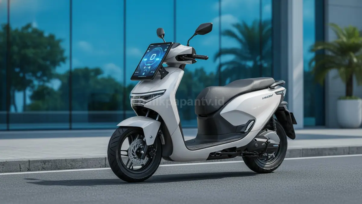 Honda CUV e warna modern dengan layar digital besar, motor listrik premium yang viral karena diskon fantastis (BTV/Ai)