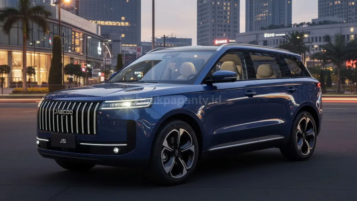 Jaecoo J5 2026 tampil gagah dengan desain SUV listrik modern dan interior premium yang ramai dibahas. (BTV/Ai)