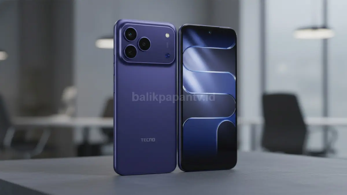 Tecno Spark 50 4G warna ungu tampil premium dengan modul kamera ala flagship modern (BTV/Ai)