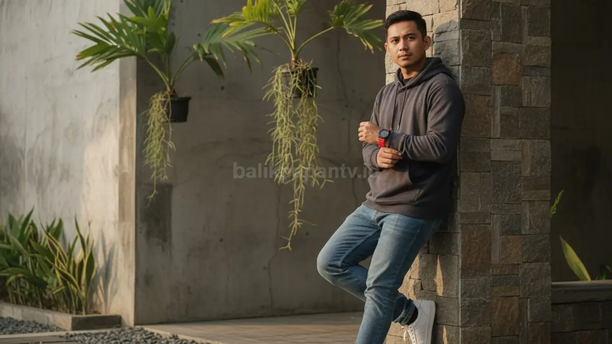Jam tangan sporty dipadukan hoodie dan jeans untuk gaya santai harian yang tetap stylish