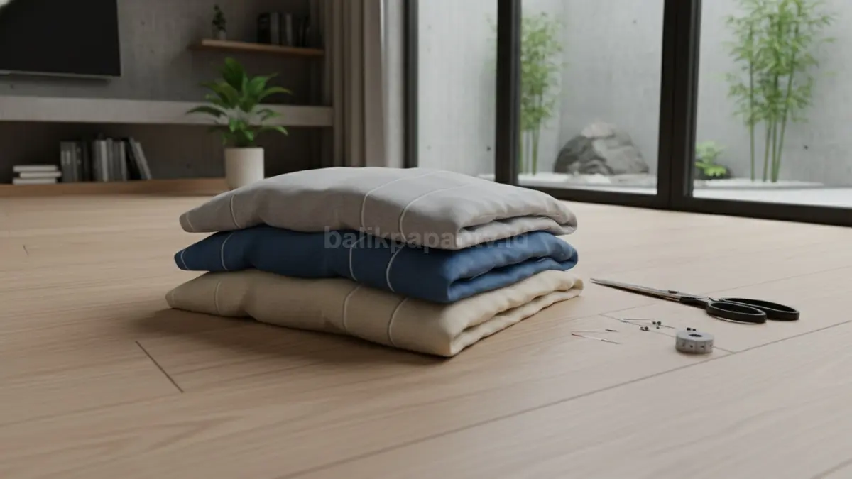 Kaos oversized lama disusun sebelum dipotong jadi crop tee multifungsi dan nyaman dipakai
