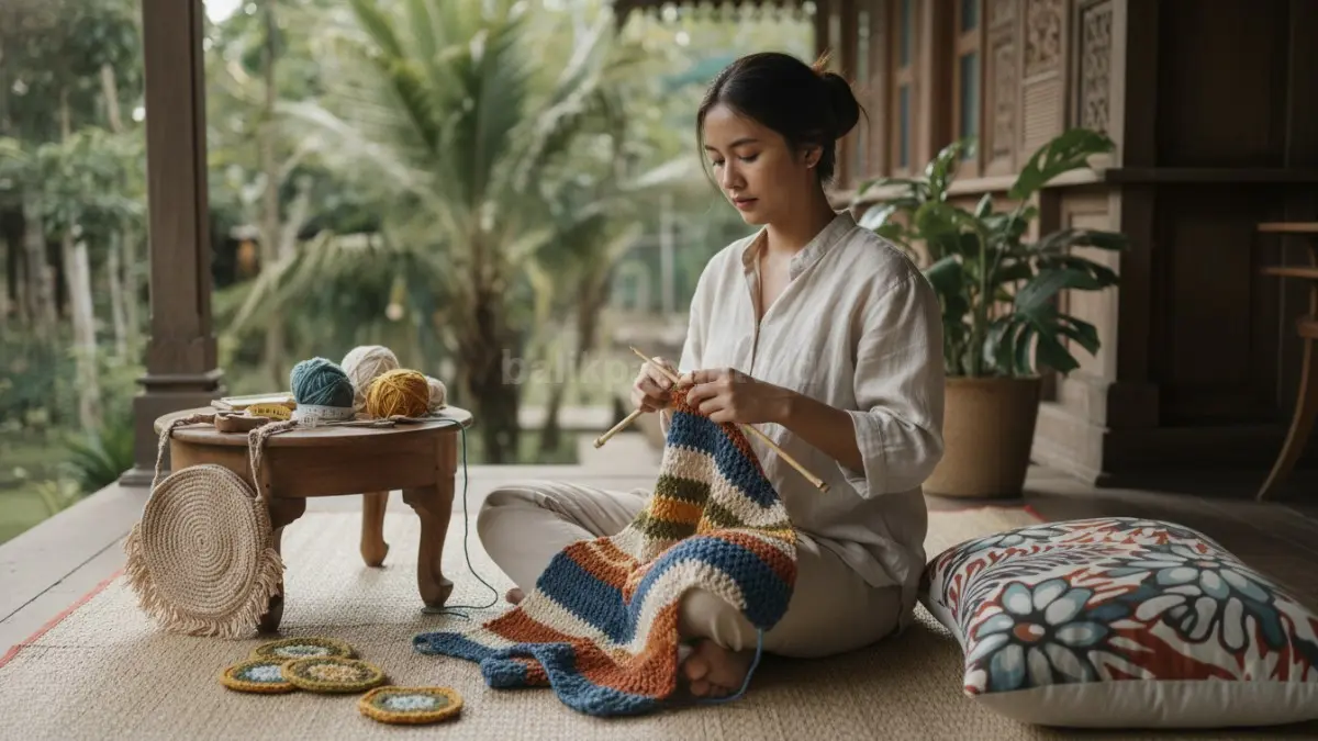 Knitting dan crochet kembali populer karena menenangkan sekaligus menghasilkan karya fungsional untuk kebutuhan sehari-hari.