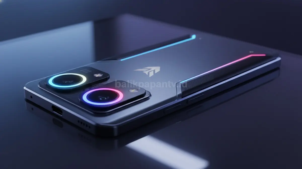 Nubia Neo 5 GT 5G dengan lampu RGB dan desain gaming flat tampil mencolok di kelas menengah (BTV/Ai)