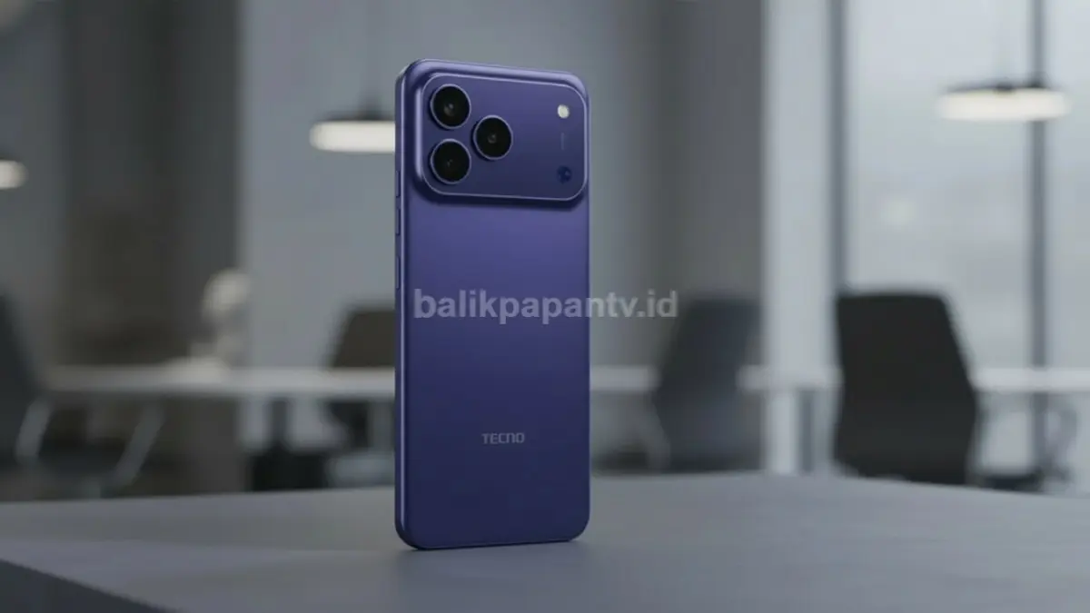Tampilan kamera belakang TECNO Spark 50 dengan desain tiga lingkar khas flagship modern (BTV/Ai)