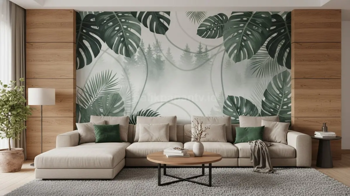 Wallpaper mural motif alam (BTV/Ai)