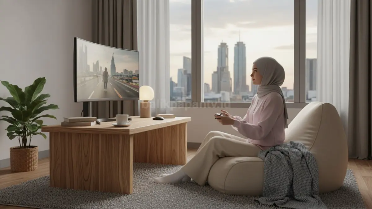Cozy gaming menjadi pelarian relaksasi Gen Z untuk melepas penat dan tekanan aktivitas harian modern.(BTV/AI)
