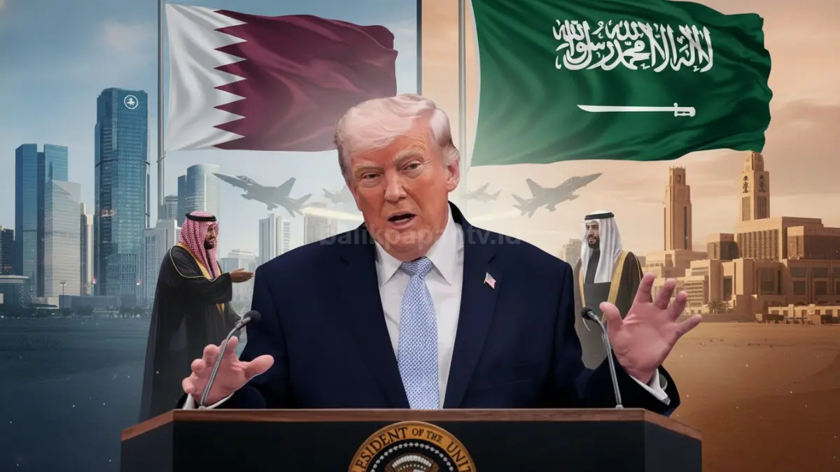 Donald Trump membahas penundaan serangan AS ke Iran di tengah negosiasi negara-negara Teluk.
