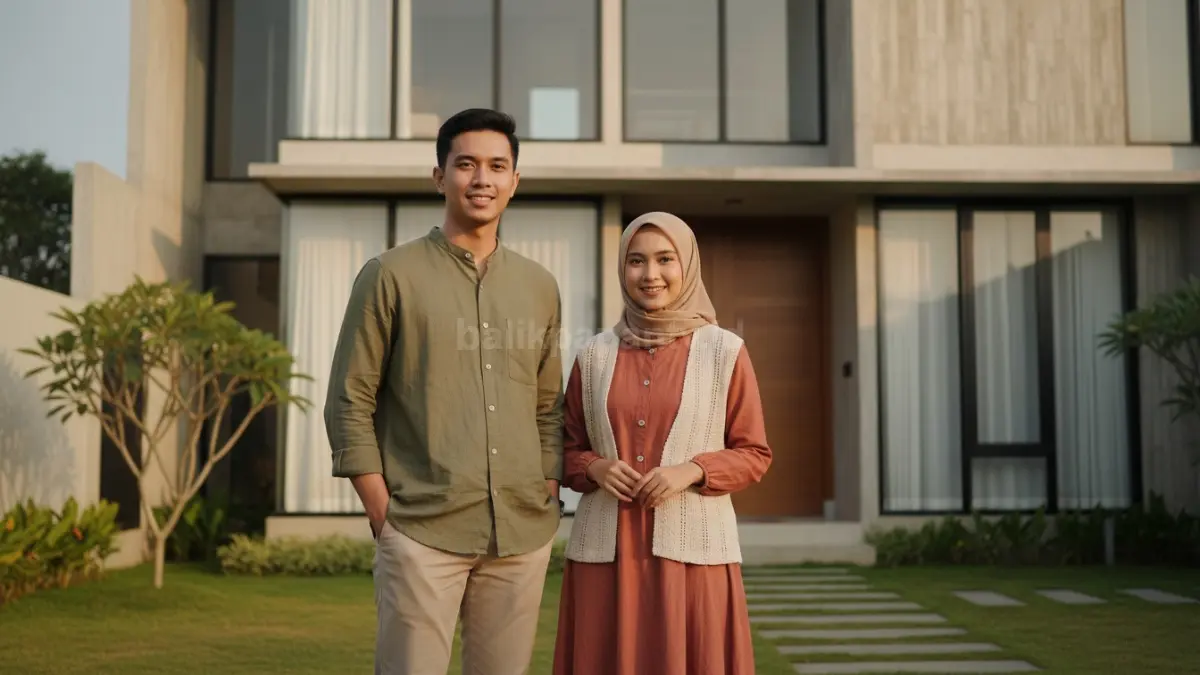 Pasangan anak muda tampil kompak dengan outfit earthy tone tanpa kesan berlebihan

