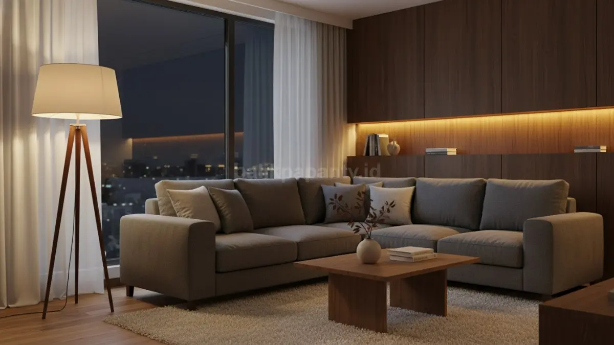  Standing lamp sudut sofa (BTV/Ai)