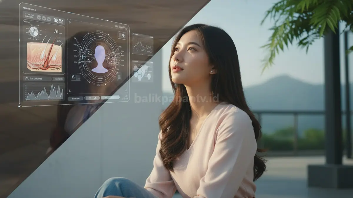 Tren beauty China 2026 fokus pada kulit sehat, teknologi AI, dan perawatan personal sesuai kebutuhan pengguna. (BTV/AI)
