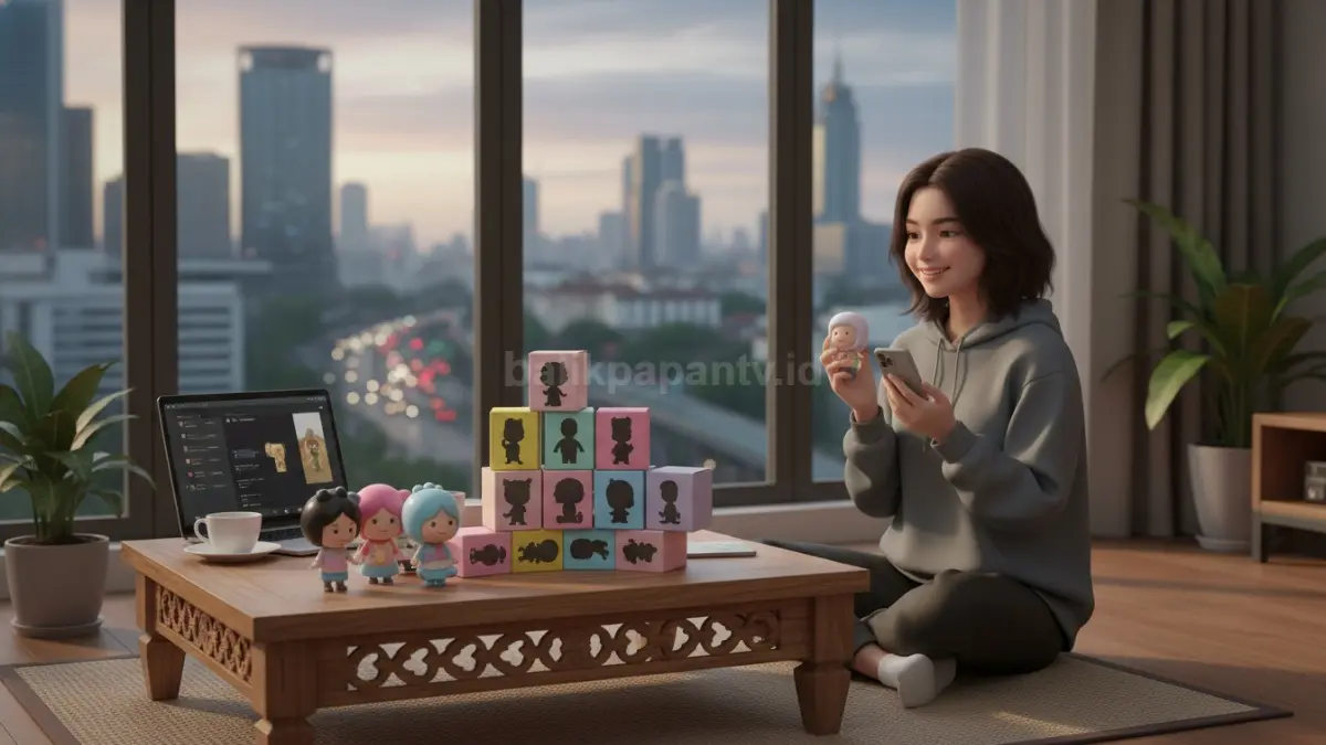Blind box dan figur mini jadi pelarian kreatif Gen Z menghadapi stres sosial dan tekanan digital 2026.(BTV/AI)
