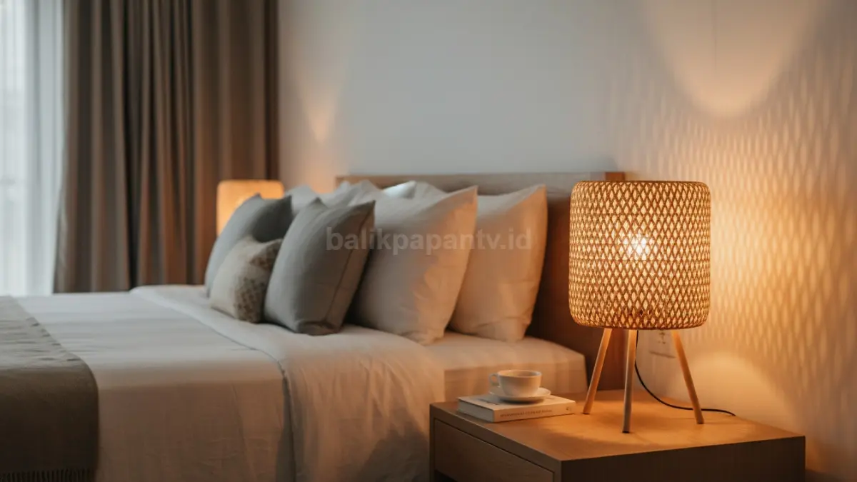Lampu meja dengan cahaya menyebar lembut (BTV/Ai)