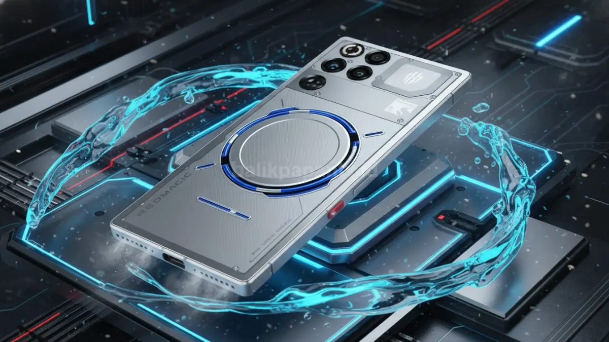 RedMagic 11 Pro hadir dengan pendinginan ekstrem dan performa gaming mobile cepat untuk pengalaman bermain maksimal.(BTV/AI)
